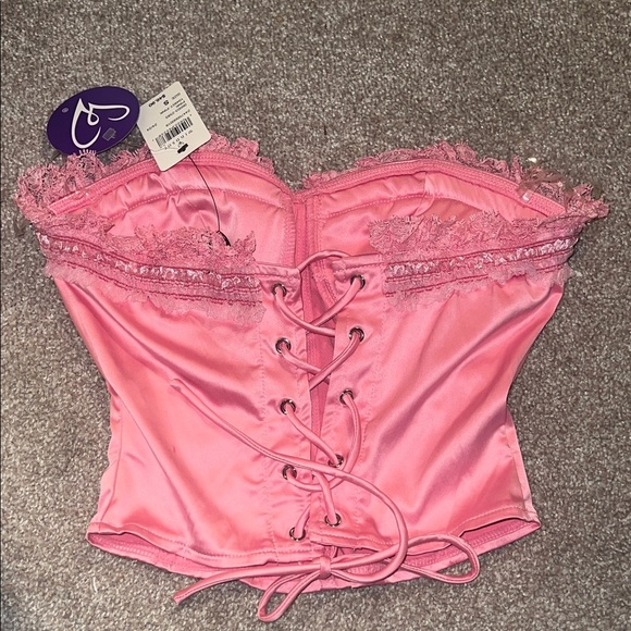 🚨🚨 NWT Pink Lace Trim Corset Top Bo Peep Delight by Windsor - Picture 4 of 4